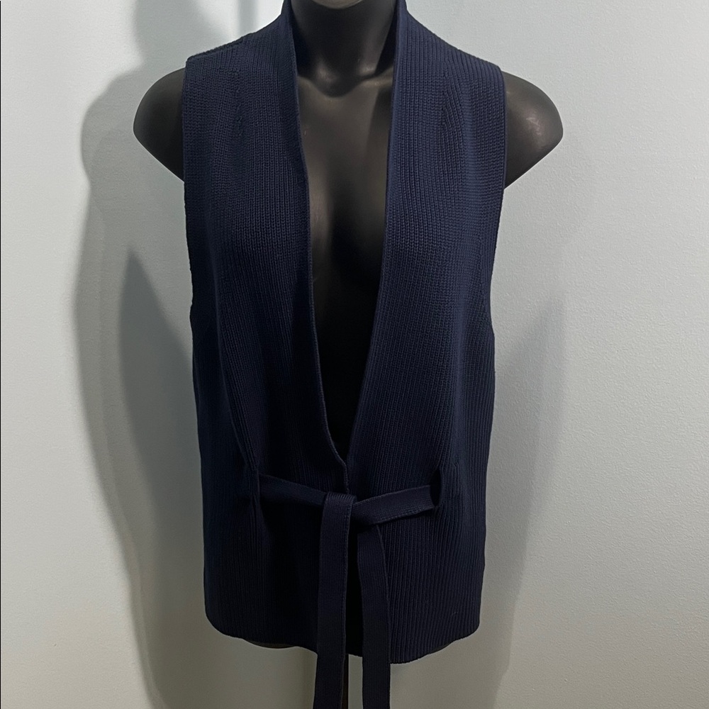 Faconnable Dark Blue Knit Vest
